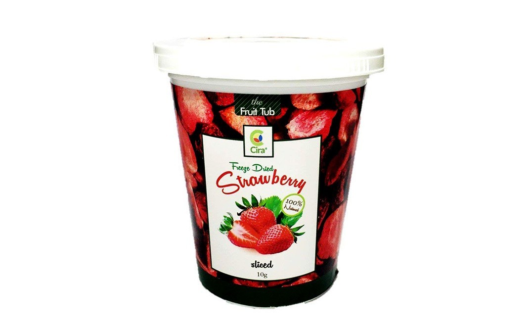 Cira Freeze Dried Strawberry Sliced   Tub  10 grams